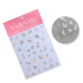 Rhinestone Nail Sticker - Laser Butterfly
